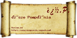 Ősze Pompónia névjegykártya